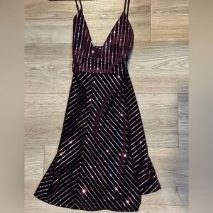 New Purple Velvet New Years Eve Dress